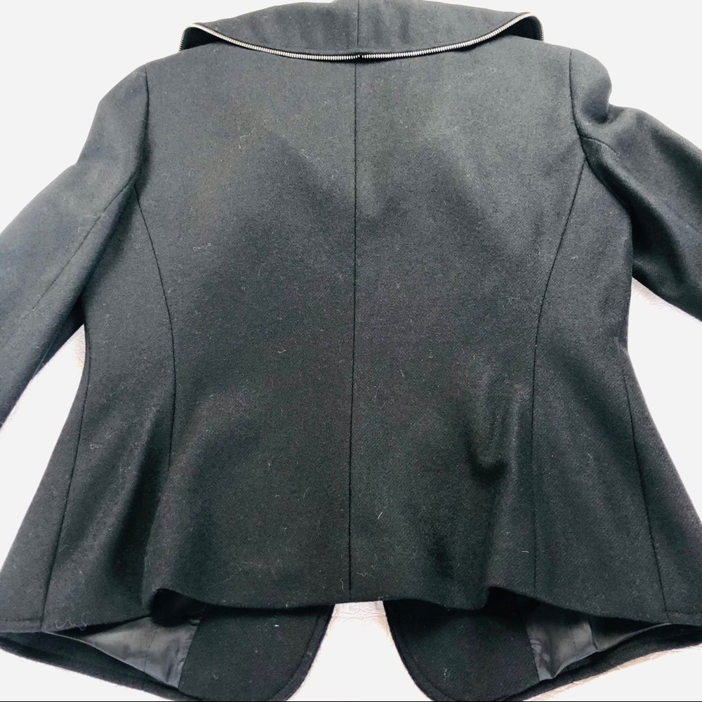 Lafayette 148 black wool jacket zipper accents 4 - Picture 16 of 16